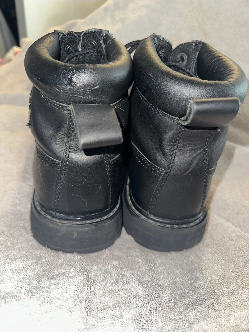 Harley-Davidson Black Leather Steel Toe Boots